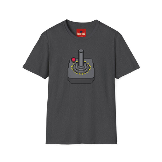 Retro Pixel Joystick T-Shirt — Vintage Gaming Arcade Tee