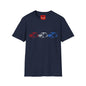 3 Mini Classic Cooper Cars - Unisex Softstyle T-Shirt