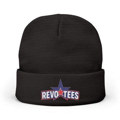 Embroidered 'Revotees' Star Knit Beanie — Patriotic Winter Hat