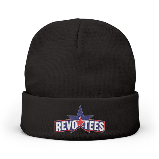 REVOTEES Embroidered 'Revotees' Star Knit Beanie — Patriotic Winter Hat