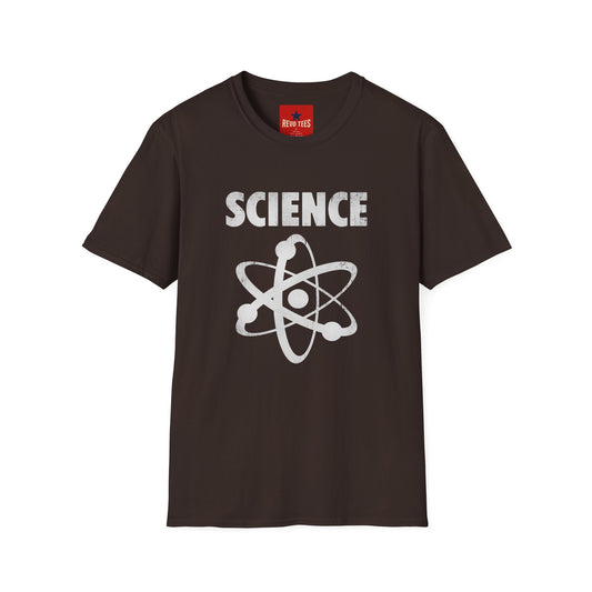Science Atom Graphic T-Shirt — Retro STEM Tee for Scientists & Students