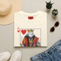 King of Hearts T-Shirt — Vintage Playing Card Graphic Tee