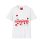 Poppy Field Shirt — Whimsical Floral Illustration Tee with Red Poppies