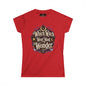 Women's Witchy Tee — "Which Witch Won't Want Wonder" Gothic Halloween Shirt