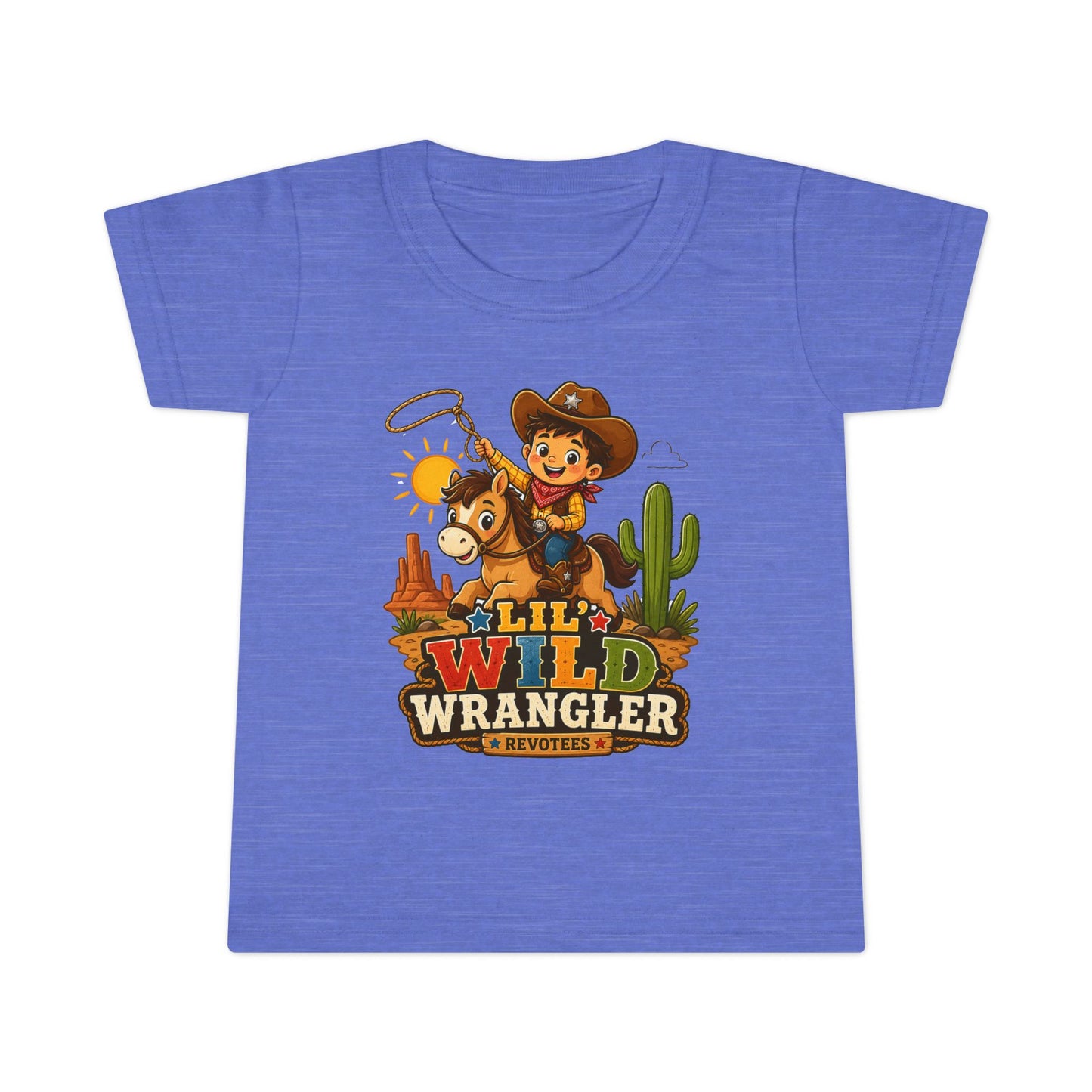 Toddler T-Shirt - Lil' Wild Wrangler Cowboy Graphic Tee