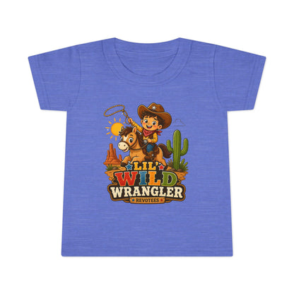 Toddler T-Shirt - Lil' Wild Wrangler Cowboy Graphic Tee