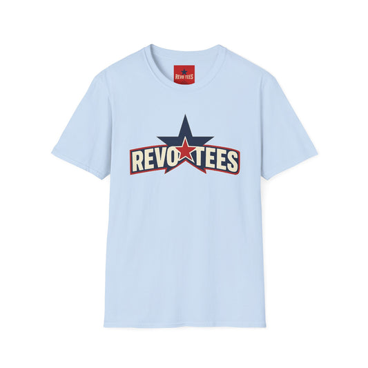 RevoTees Star Logo T-Shirt — Retro Patriotic Graphic Tee
