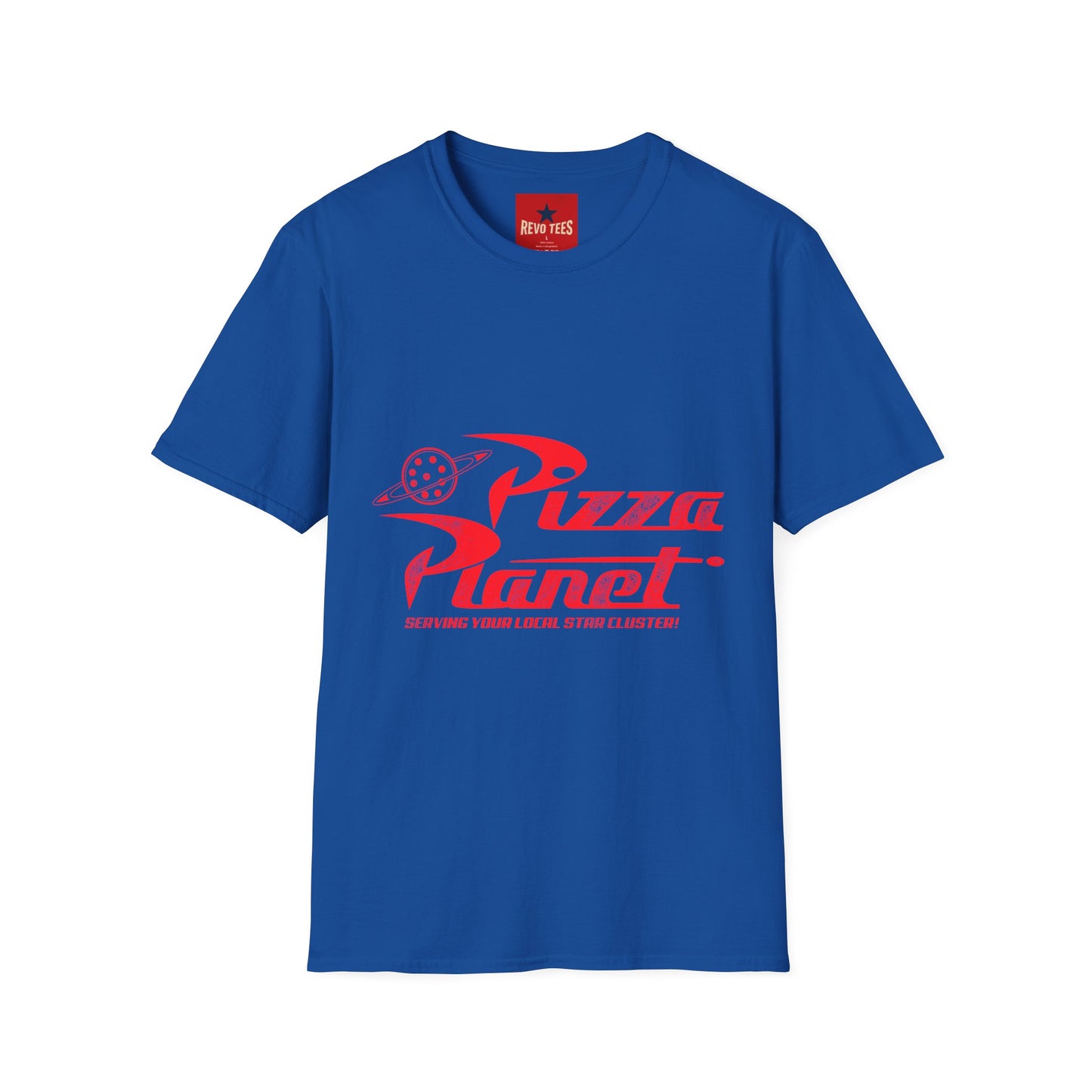 Pizza Planet T-Shirt — Retro Space Pizza Logo Tee