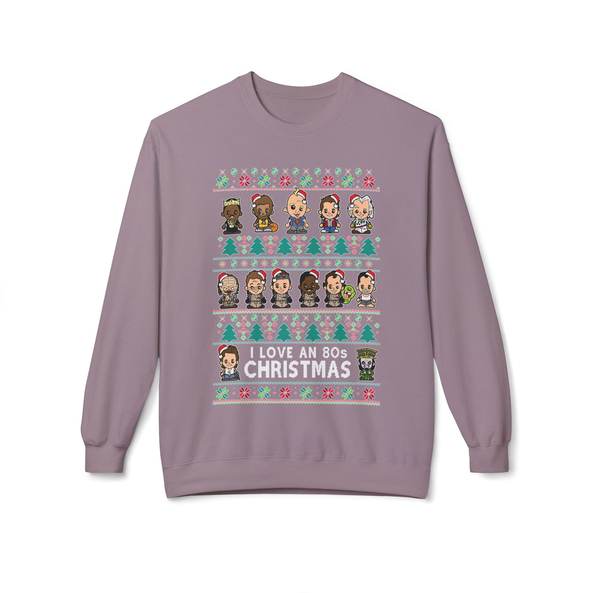 Holiday Character  — Cute Chibi Characters Ugly Crewneck Sweater Design