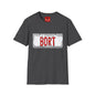 BORT License Plate T‑Shirt — 'Itchy & Scratchy Land' Retro TV Fan Tee