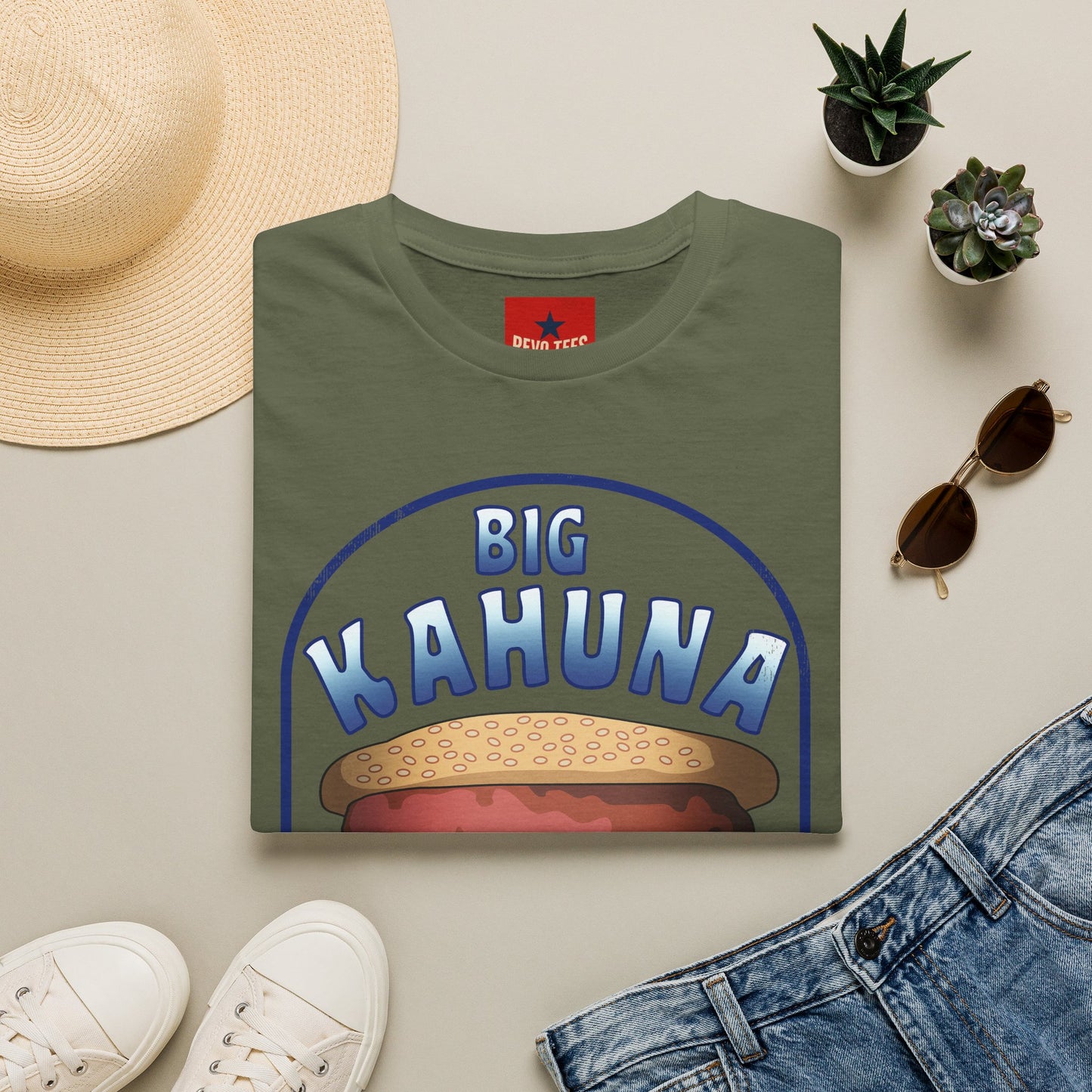 Big Kahuna Burger T-Shirt — Retro Surf-Inspired Burger Graphic Tee
