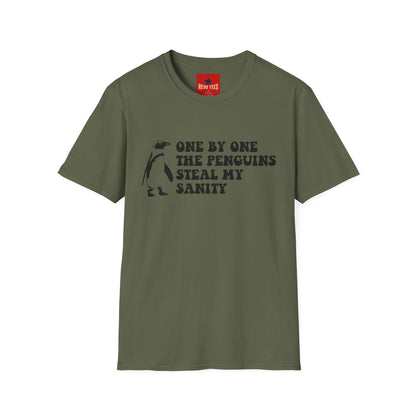 Penguins Steal My Sanity - Unisex Softstyle T-Shirt