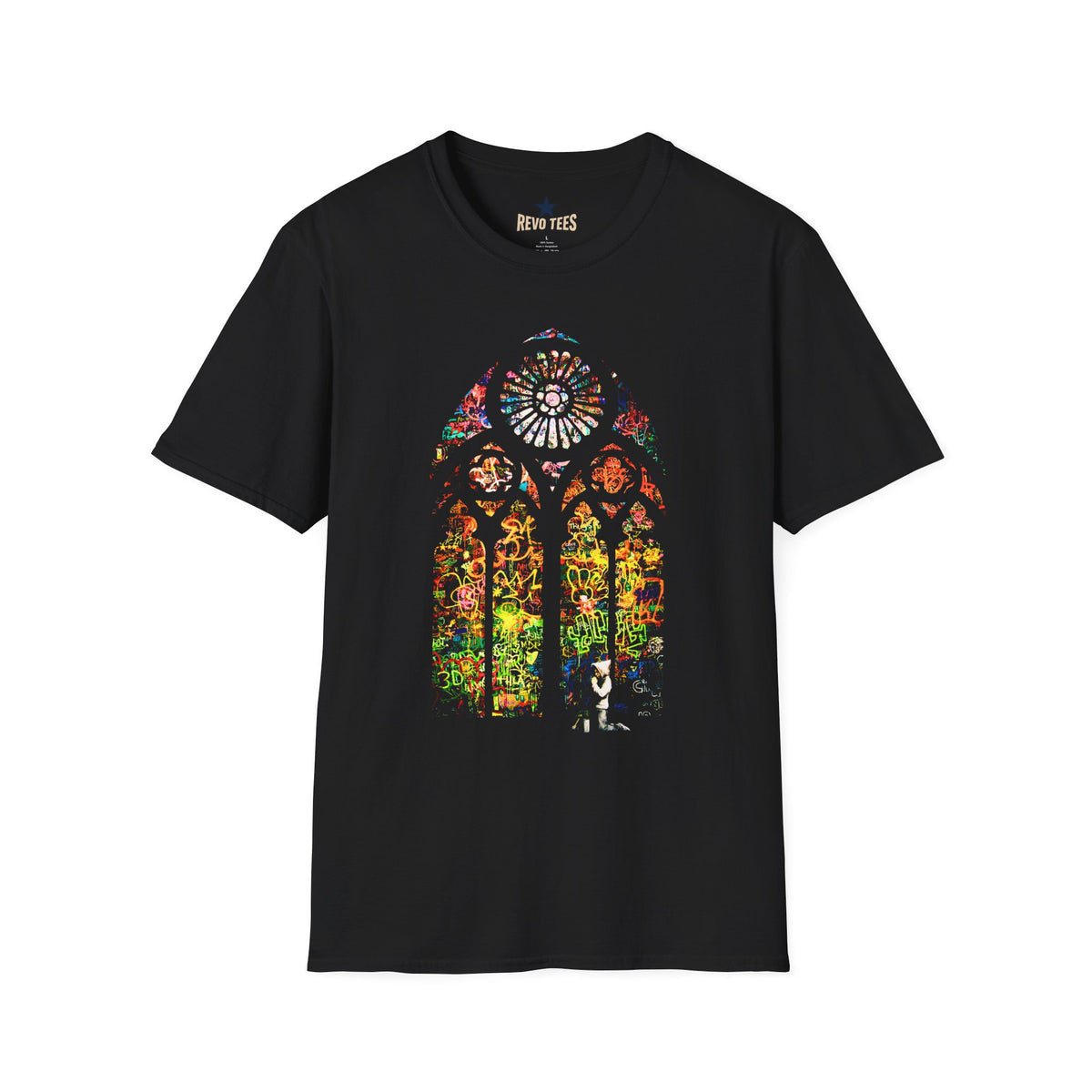 Revotees Banksy Stained Graphic T-Shirt