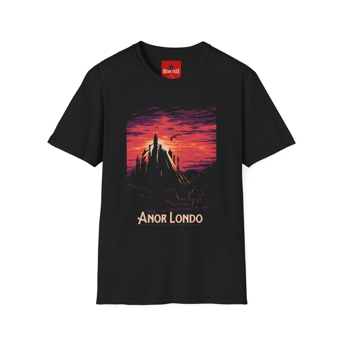 T-Shirt — 'Anor Londo' Sunset Castle Graphic Tee