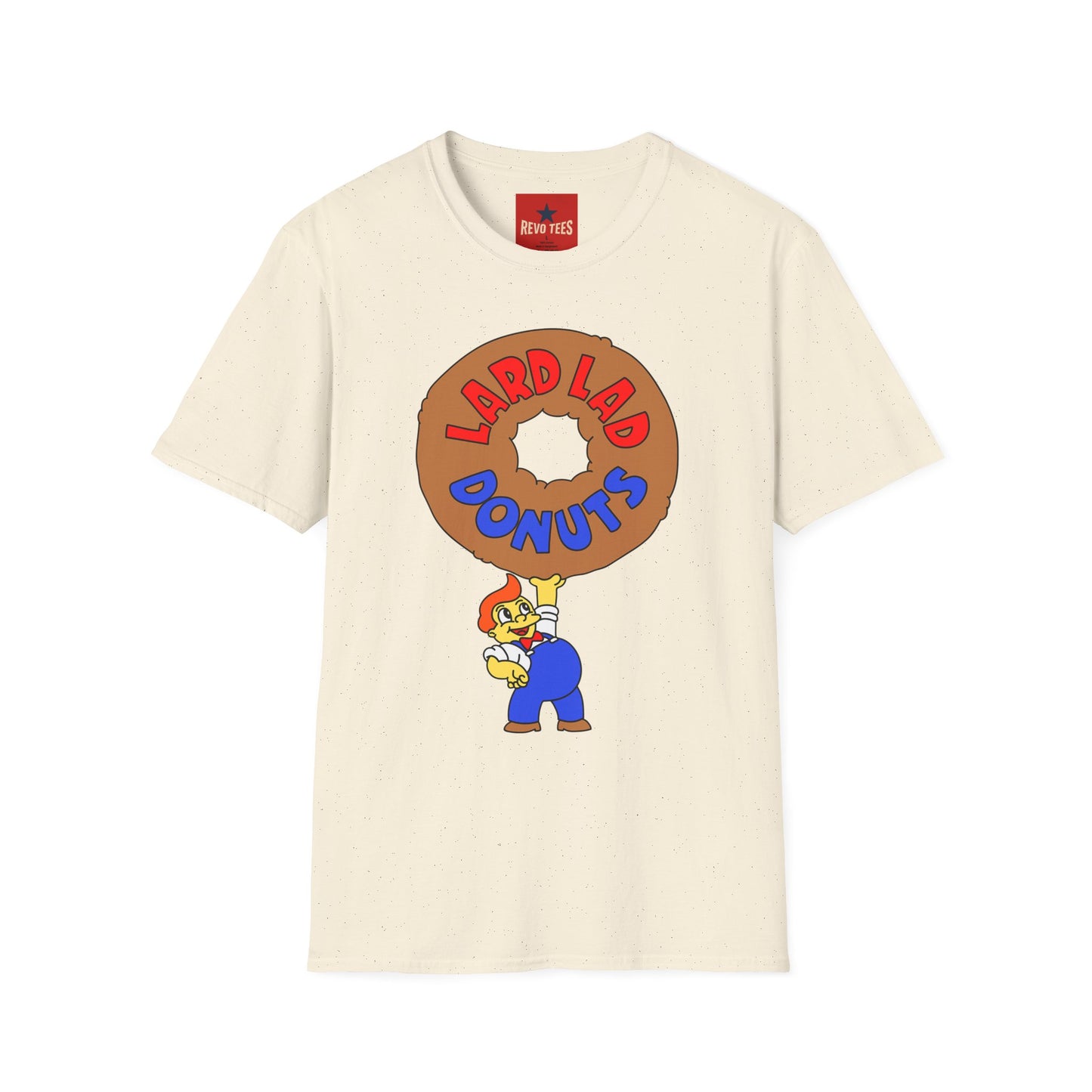 Donut Vintage Logo T‑Shirt — "Lard Lad Donuts" Cartoon Tee