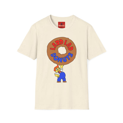 Donut Vintage Logo T‑Shirt — "Lard Lad Donuts" Cartoon Tee