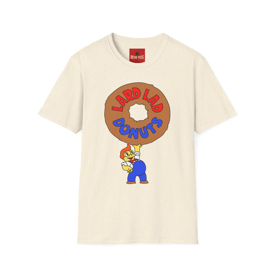 Donut Vintage Logo T‑Shirt — "Lard Lad Donuts" Cartoon Tee