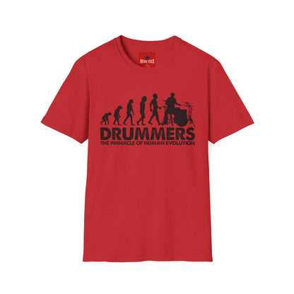 Evolution of Drummers - Unisex Softstyle T-Shirt