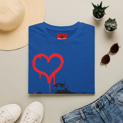 Banksy-Inspired Rat Stencil T-Shirt — Dripping Heart Street Art Tee