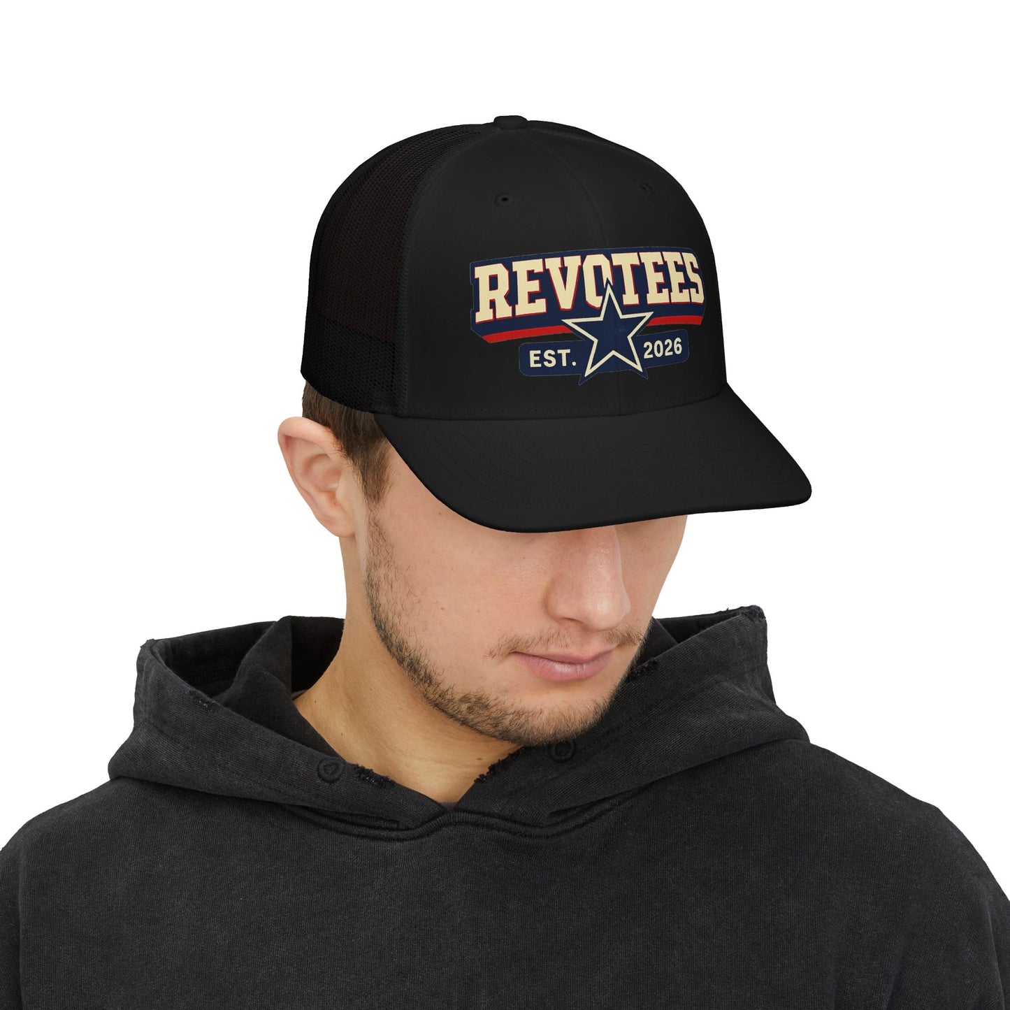 Revotees Snapback Trucker Cap — Est. 2026 Retro Star Logo