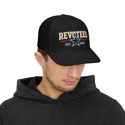 Revotees Snapback Trucker Cap — Est. 2026 Retro Star Logo