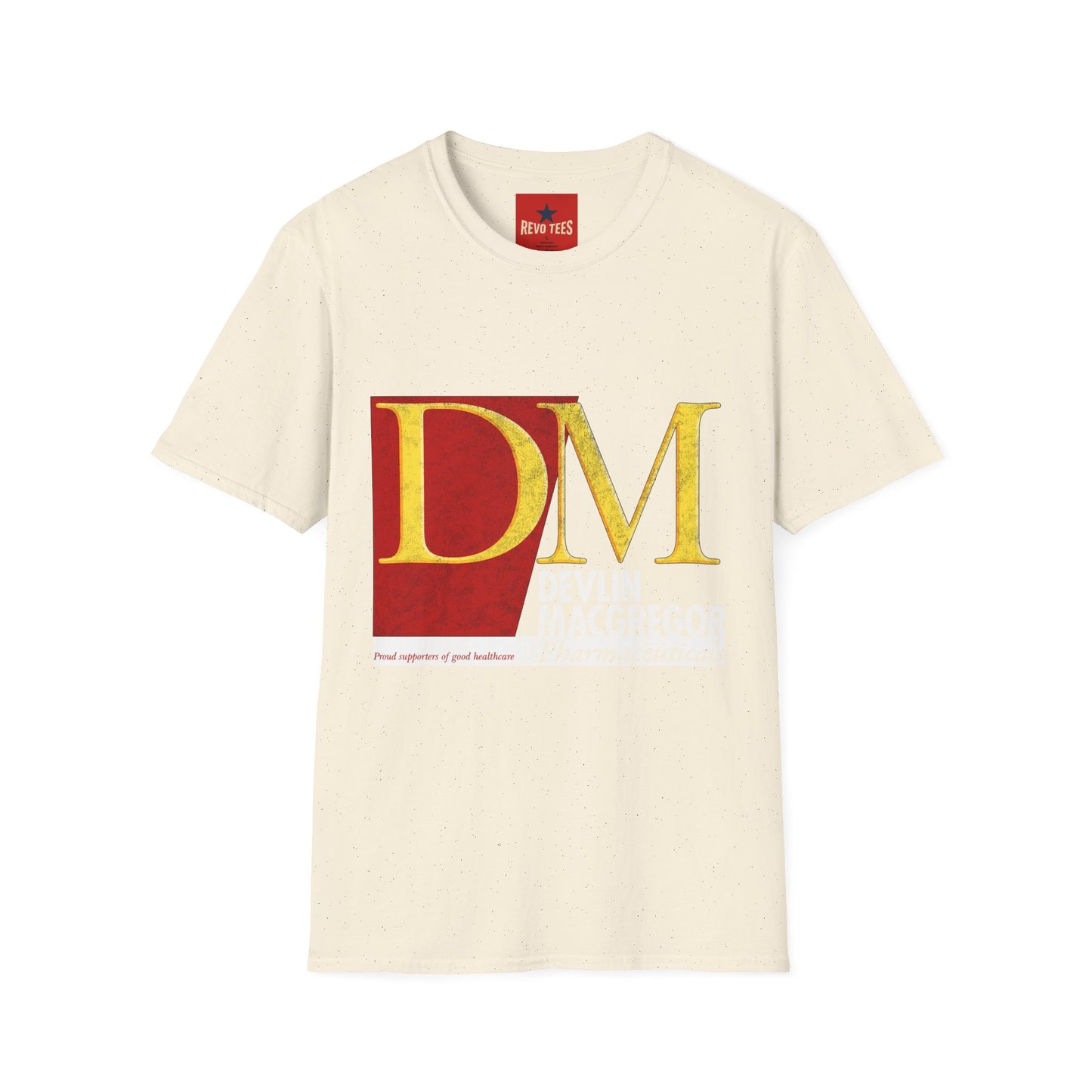 DM Logo T‑Shirt — Devlin MacGregor Pharmaceutical Graphic Tee