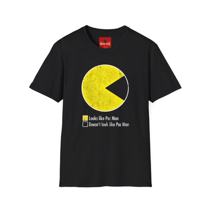 Pac-Man Vintage Tee — "Looks Like Pac-Man / Doesn’t Look Like Pac-Man" Graphic T-Shirt