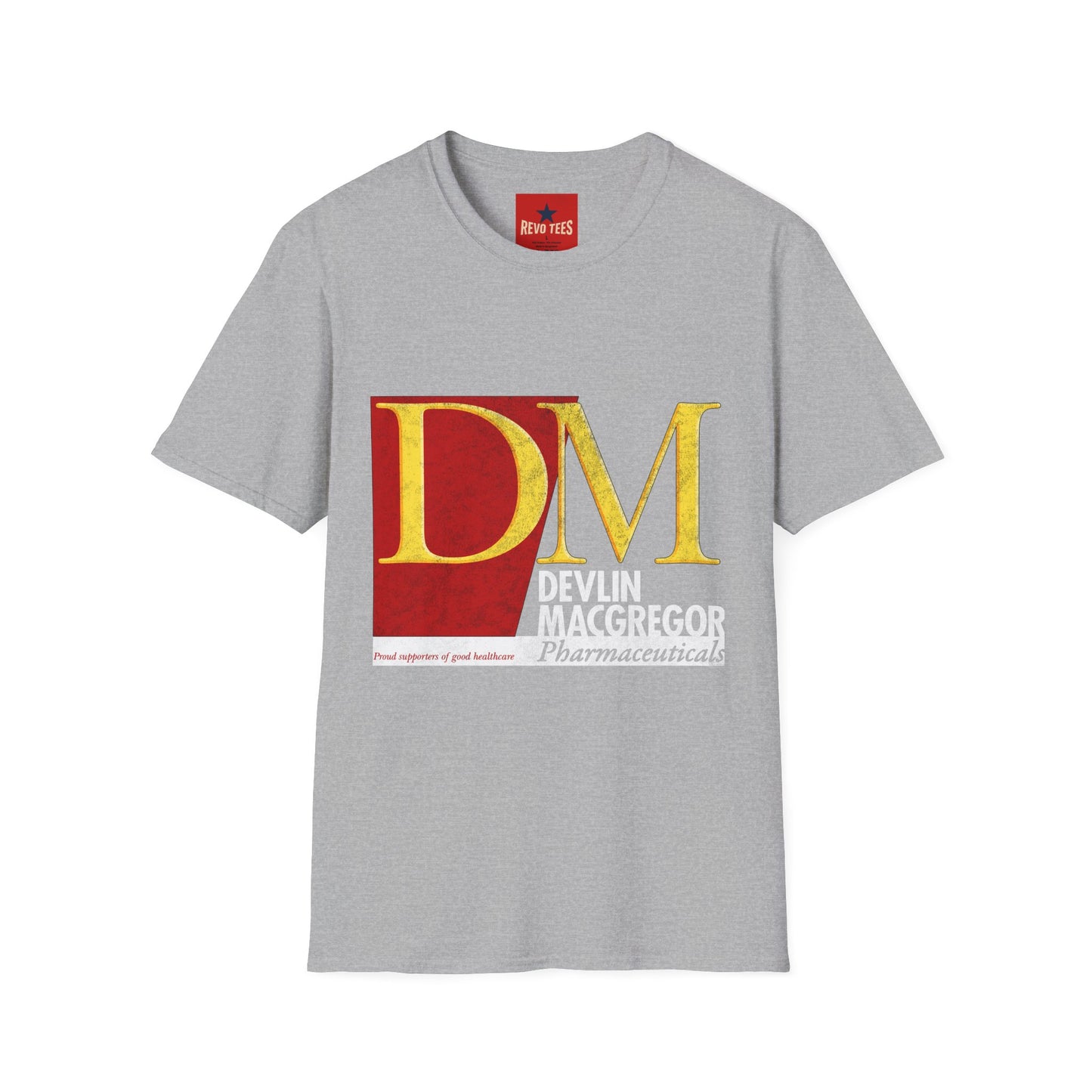 DM Logo T‑Shirt — Devlin MacGregor Pharmaceutical Graphic Tee