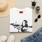 Banksy - Mona Lisa Spray Paint T-Shirt — Street Art Parody Tee