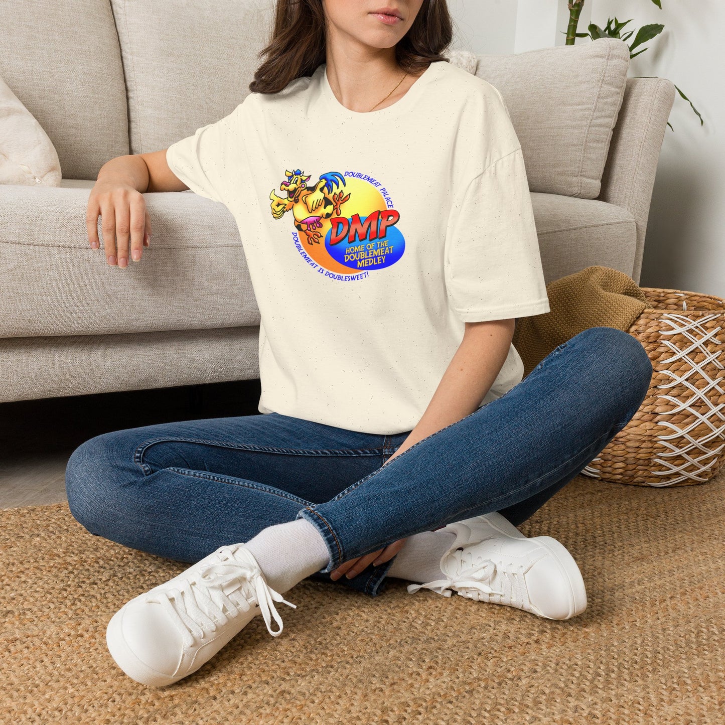 T-Shirt — DMP DoubleMeat Medley Retro Mascot Graphic Tee