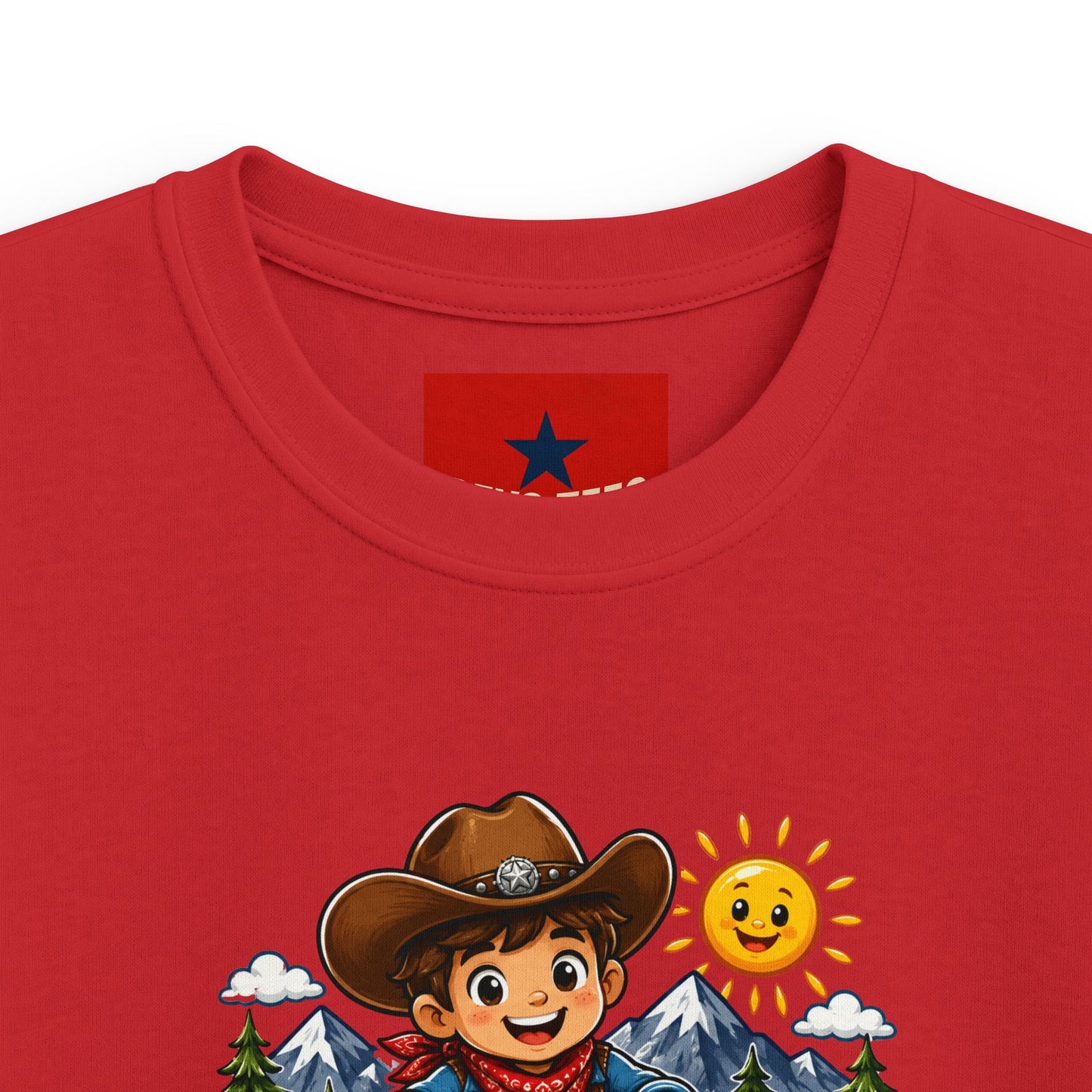 Kids T-Shirt – "Born to Roam" Cute Cowboy Adventure Tee for Little Explorers