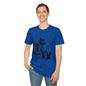 Music Cat T-Shirt — Black Silhouette Singing Rat Graphic Tee