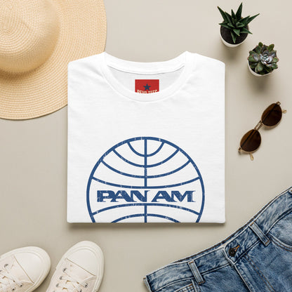 Pan Am Retro Logo T-Shirt — Vintage Airline Travel Tee