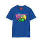 Retro 80s Cafe T-Shirt — Vintage Memphis-Style Neon Graphic Tee