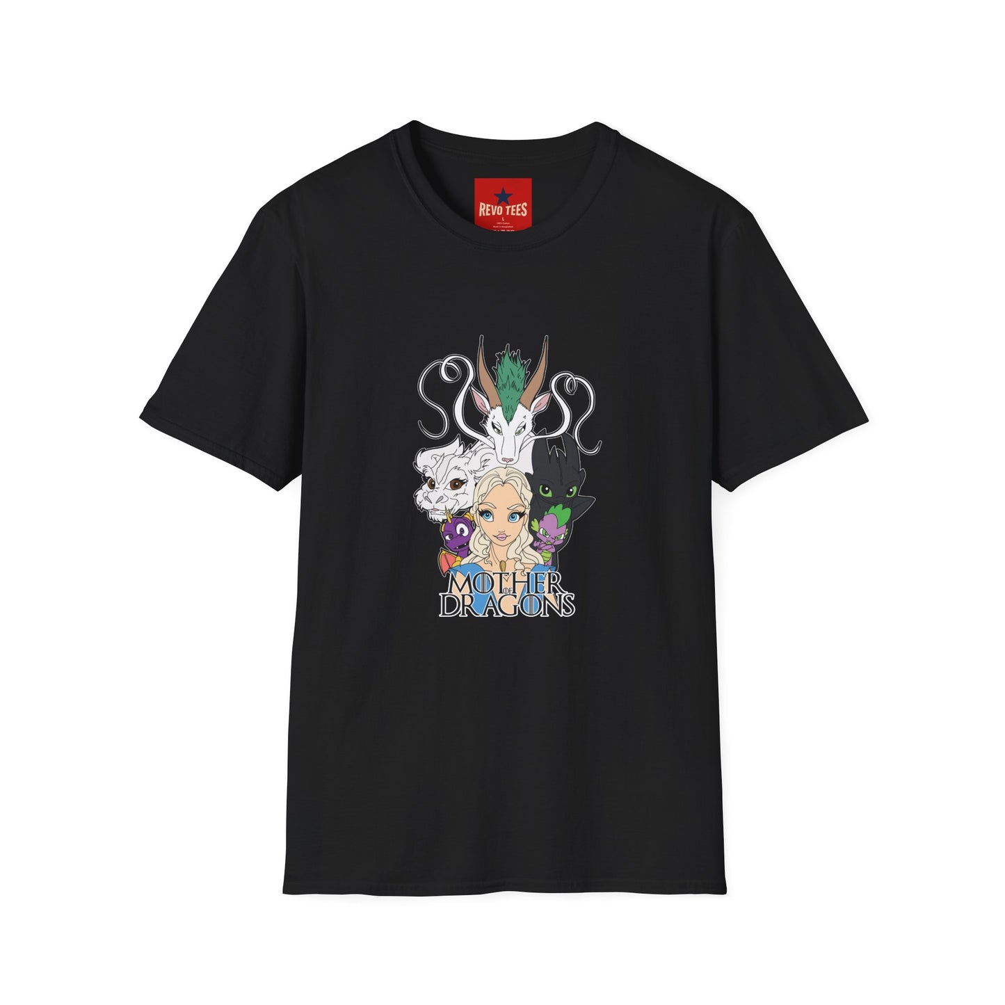 Fantasy Dragon & Beast Portrait T-Shirt — "Daughters of Dragons" Graphic Tee