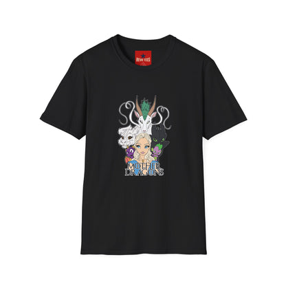 Fantasy Dragon & Beast Portrait T-Shirt — "Daughters of Dragons" Graphic Tee