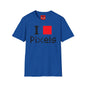 Pixels Lover T‑Shirt — I [Red Square] Pixels Retro Gamer Tee