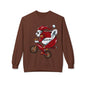 Santa Bear BMX Sweatshirt — Funny Christmas Cycling Holiday Crewneck