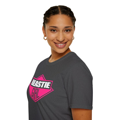 Beastie Girl T-Shirt — Retro Pink Diamond Graphic Tee