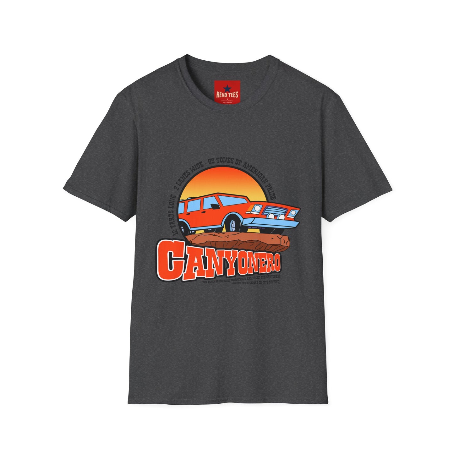 Classic Station Wagon Simpsons Sunset T‑Shirt — “Camping” Vintage Car Graphic