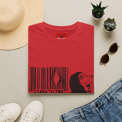 Barcode Cow Graphic T‑Shirt — Animal Rights / Eco Protest Tee