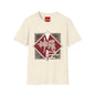 Japanese Kanji Graphic T-Shirt — Vintage Red Diamond "神羅" Streetwear