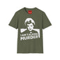 I Am Talking Murder Graphic T‑Shirt — Retro Noir Portrait Tee