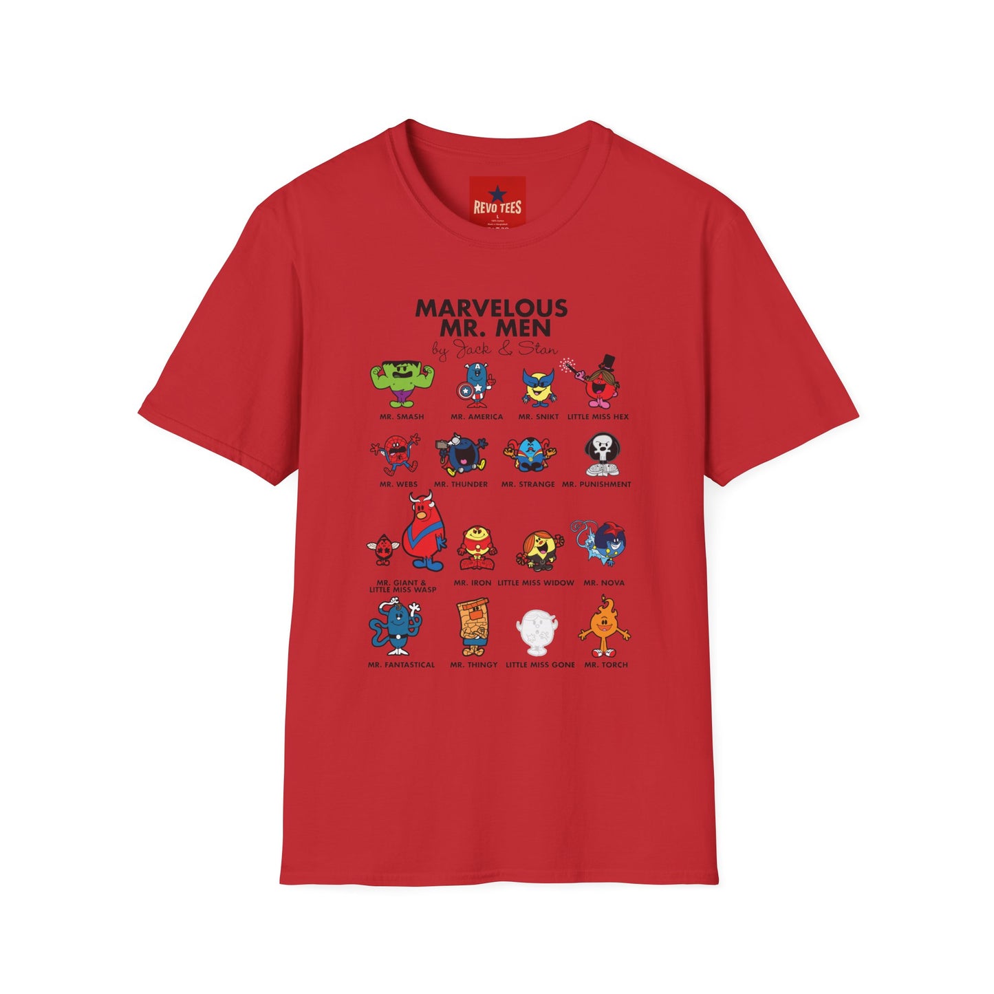 Marvelous Mr. Men Superhero T-Shirt — Funny Comic Character Tee