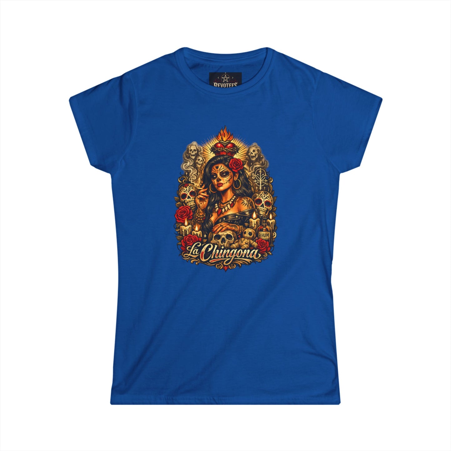 T-Shirt — La Chingona Day of the Dead Sugar Skull Tee