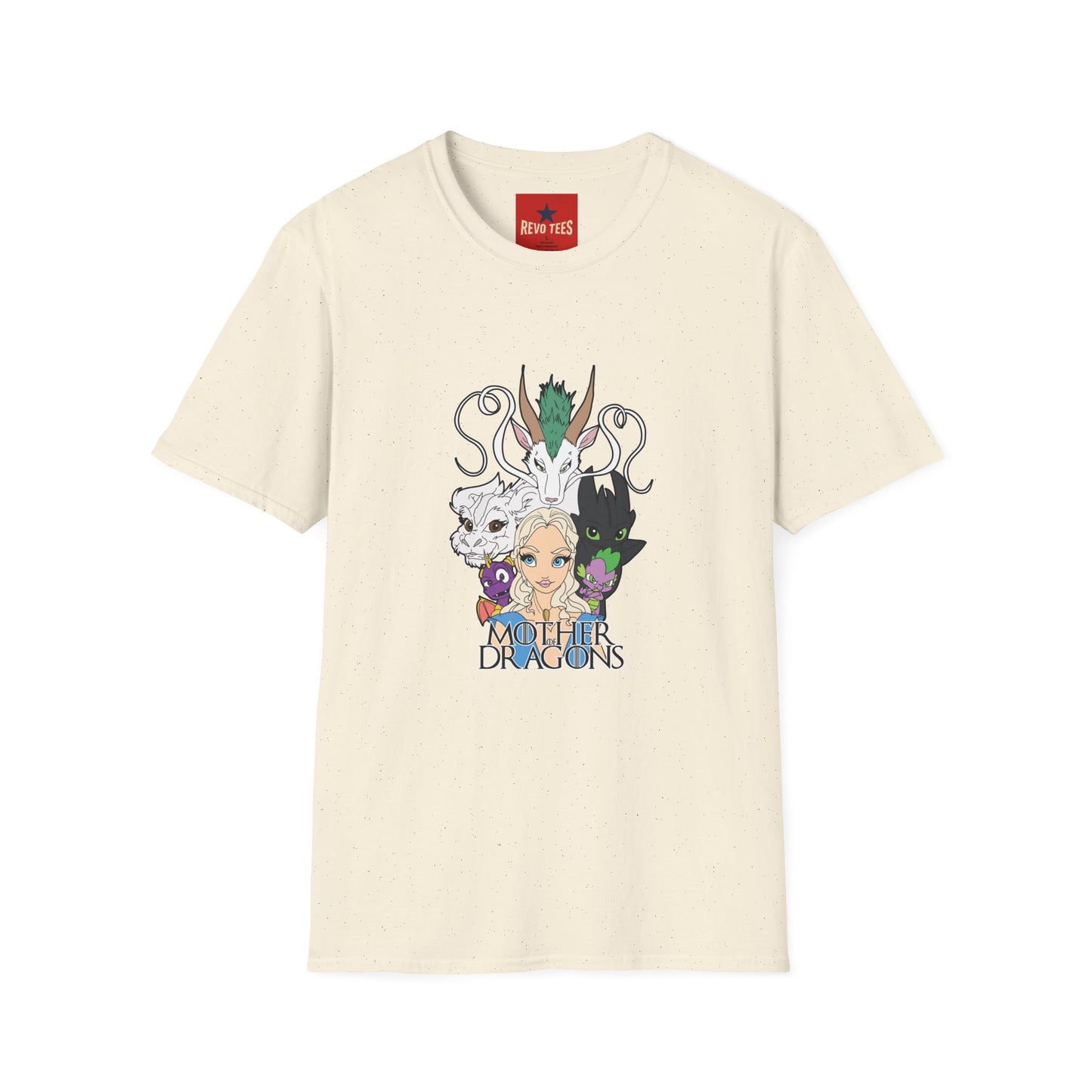 Fantasy Dragon & Beast Portrait T-Shirt — "Daughters of Dragons" Graphic Tee