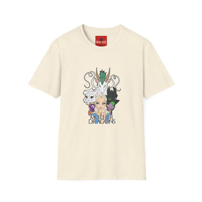 Fantasy Dragon & Beast Portrait T-Shirt — "Daughters of Dragons" Graphic Tee