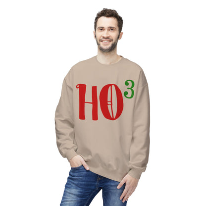 Christmas HO — Festive Red & Green Holiday Crewneck Sweatshirt