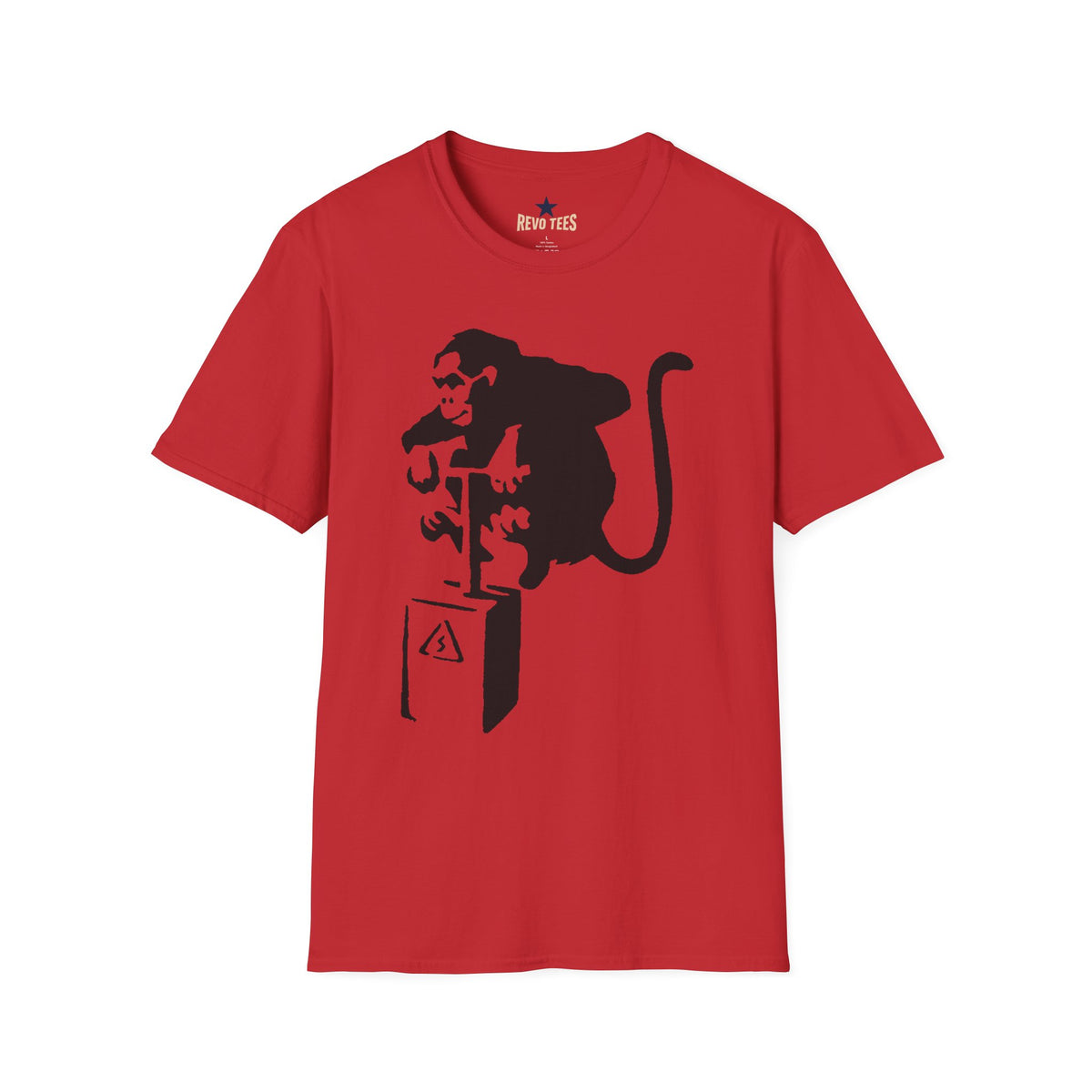 Revotees Banksy Style Monkey on Bomb Street Art Graphic T-Shirt - alternate view 8