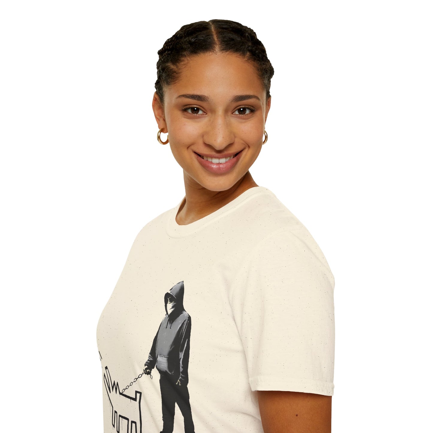 Banksy Walking The Dog — Urban Keith Haring Style Graphic Tee